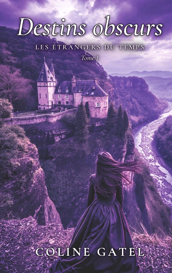 Couverture de Destins obscurs, tome 1 des Étrangers du Temps, de Coline Gatel
